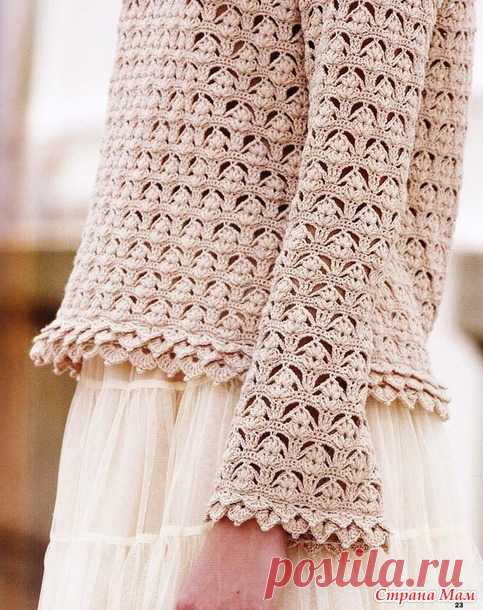 Две кофточки крючком по японским схемам - Вязание - Страна Мам