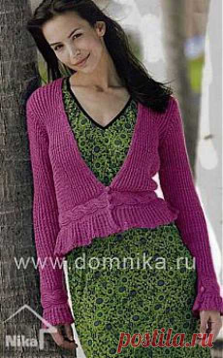 Жакеты » Вязание крючком и спицами схемы и модели