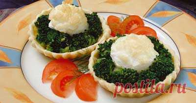 Суфле из брокколи в тарталетках. - Рецепты - Доставка пиццы, обедов, суши, питьевой воды домой и в офис, банкет, кейтеринг, организация мероприятий в Петербурге