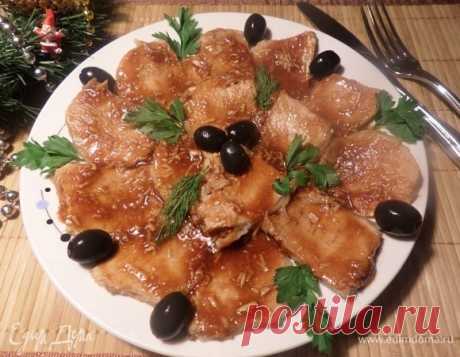 Мясо «На закуску». Ингредиенты: свинина, соевый соус, гранатовый сок