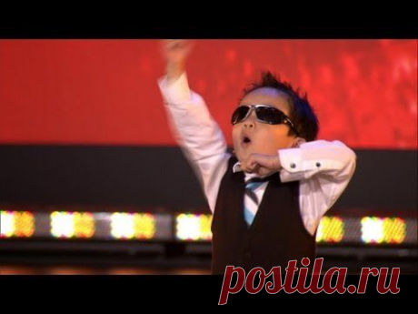 Vierjarige Tristan danst Gangnam style in Belgium's Got Talent