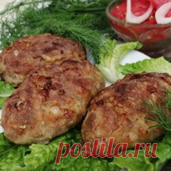 Мясные котлеты с кабачками в духовке (без хлеба), пп рецепт