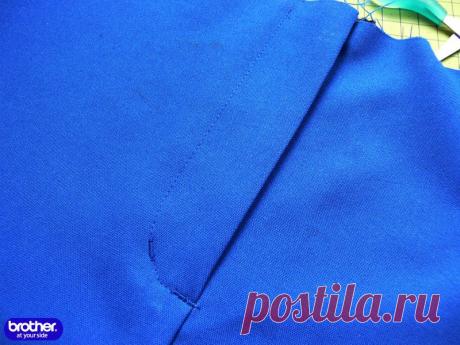 Как вшить молнию под планку