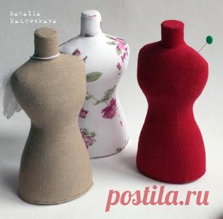 Doll's therapy : Выкройка мини-манекена (mini dress form pattern).