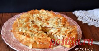 Сладкиш  ''Кармен''с глазура от филирани бадеми  - Gateau Carmen