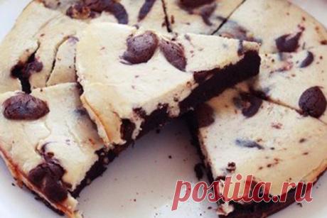 Шоколадно-банановый брауни – чизкейк — Женская страничка