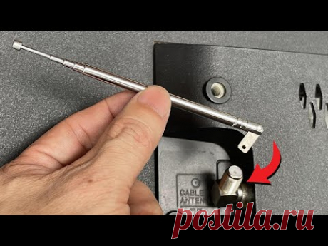 🔥 Insert the Radio Antenna into the TV And Watch All Channels Over the World! - YouTube