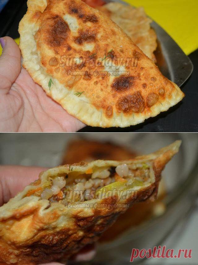 Постные чебуреки с гречкой и грибами. Рецепт с пошаговыми фото