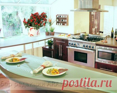 Комнатные цветы и растения на кухне