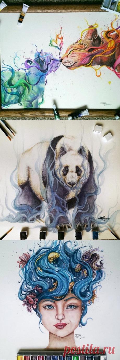 17-летняя художница-самоучка создает ошеломляющие рисунки