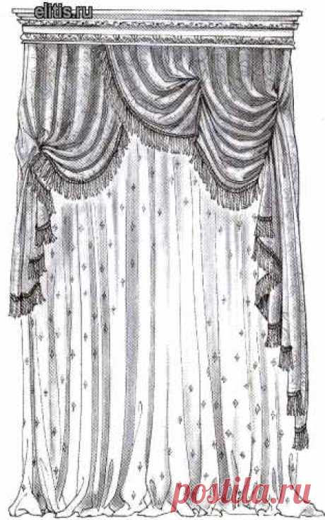 Выкройки сваги для штор