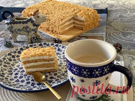 Простой медовик без раскатки коржей.