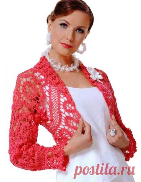 Изумительные болеро крючком.