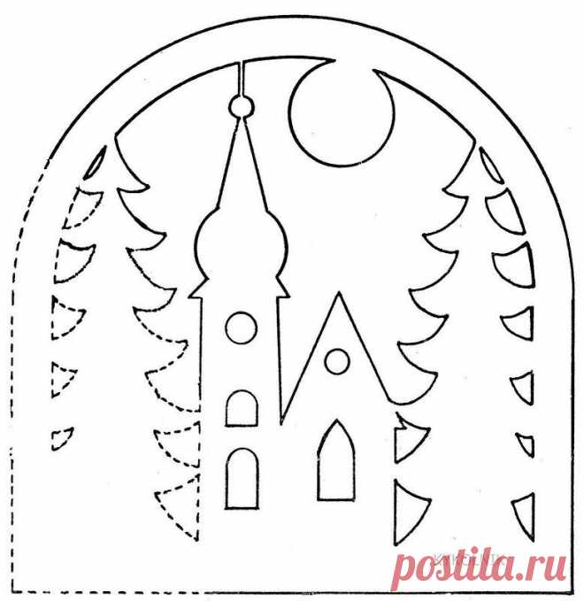 Трафареты новогодние - Идеи для творчества и подарков своими руками