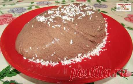 Шоколадно-сметанный десерт