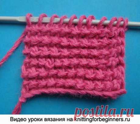 Урок №7 – Тунисское вязание – “Петля за заднюю ножку”