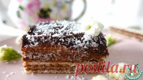 Шоколадный торт из вафель с маскарпоне Кулинарный рецепт