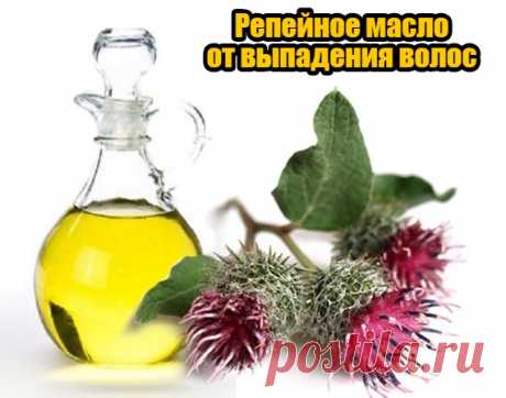 Репейное масло от выпадения волос