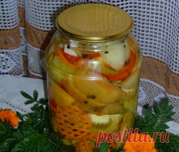 Маринованные зеленые помидоры дольками — Домашние заботы