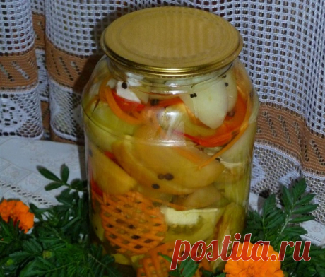 Маринованные зеленые помидоры дольками — Домашние заботы