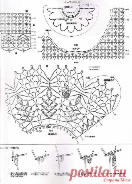 *Японские кокетки - Все в ажуре... (вязание крючком) - Страна Мам