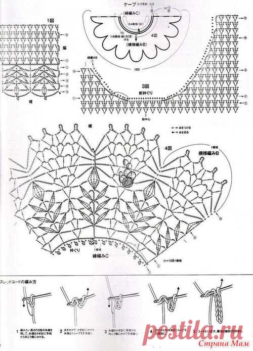 *Японские кокетки - Все в ажуре... (вязание крючком) - Страна Мам