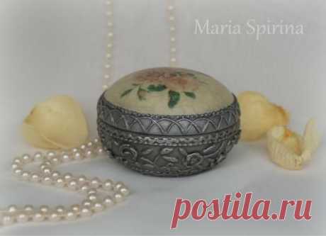Серебряная шкатулка (имитация старинного серебра)