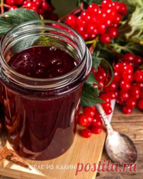 Желе из калины без варки