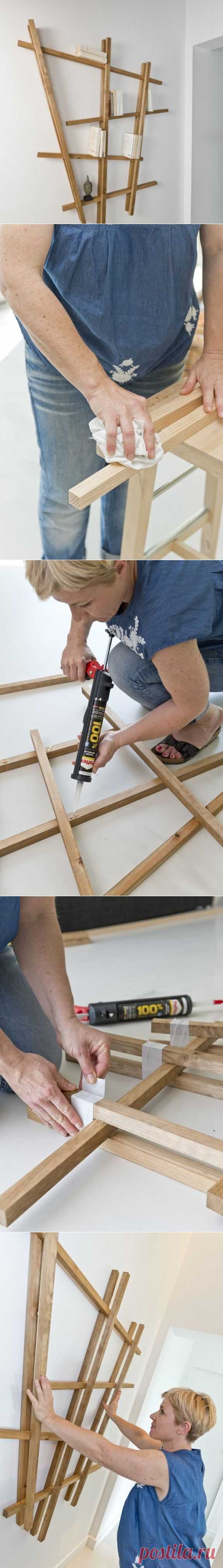 Мастер-класс: деревянная полка без шурупов и гвоздей