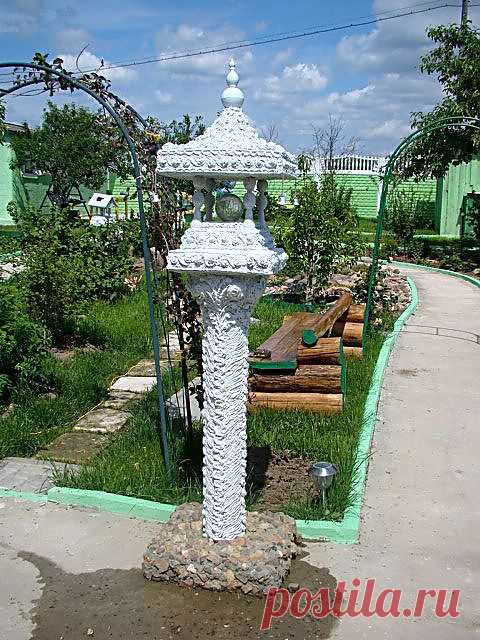 Садовые скульптуры из монтажной пены!!!!(идеи для дачи и детсадов).
