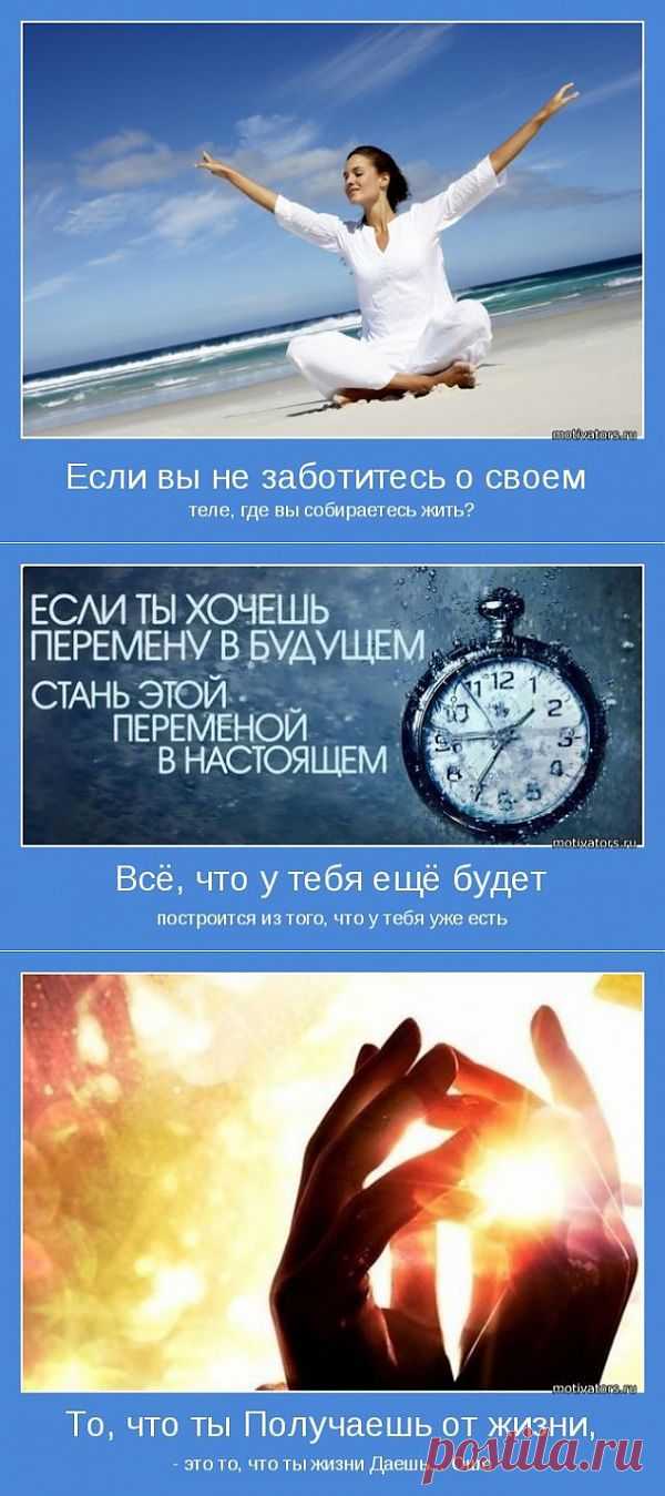 "Если вы не заботитесь о своем теле, где вы собираетесь жить?
Мудрые мотиваторы.