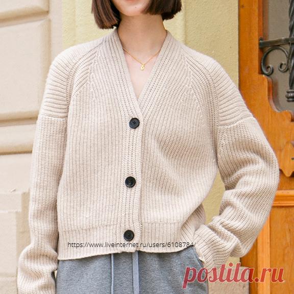 бесшовный кардиган от Jane Zane