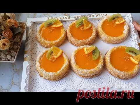 بسبوسة صغيرة بكريمة الليمون 🍊🍊 في الخلاط الكهربائي 💥 سهلة و سريعة التحضير