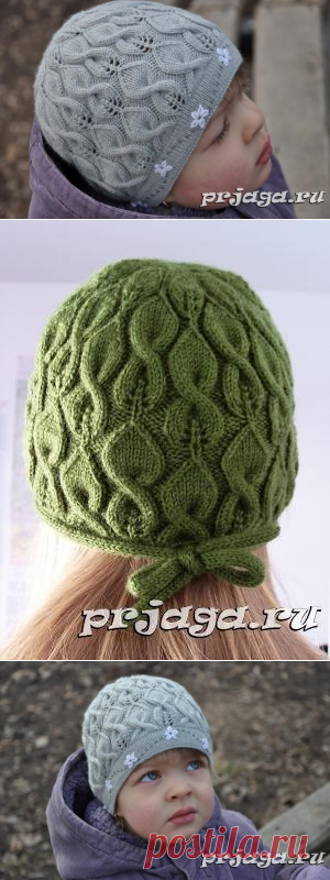 Шапочка Лиффи спицами
knitting hat