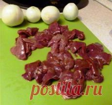 Как приготовить жареную куриную печень с луком? | Еда и кулинария