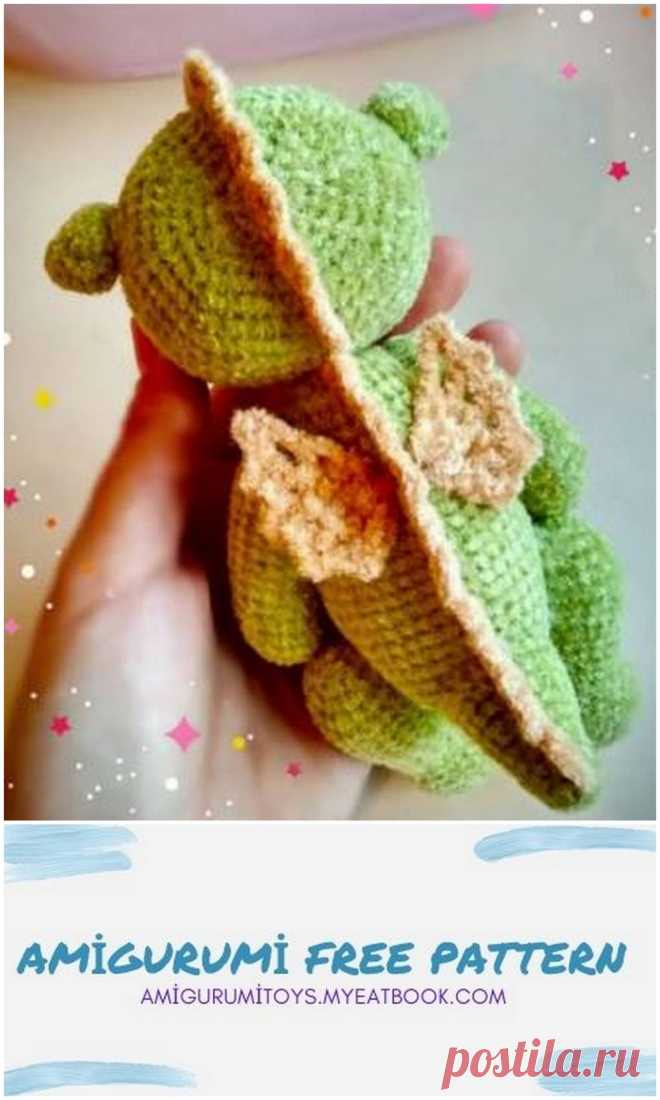 Амигуруми маленький дракон бесплатно шаблон - Игрушки амигуруми