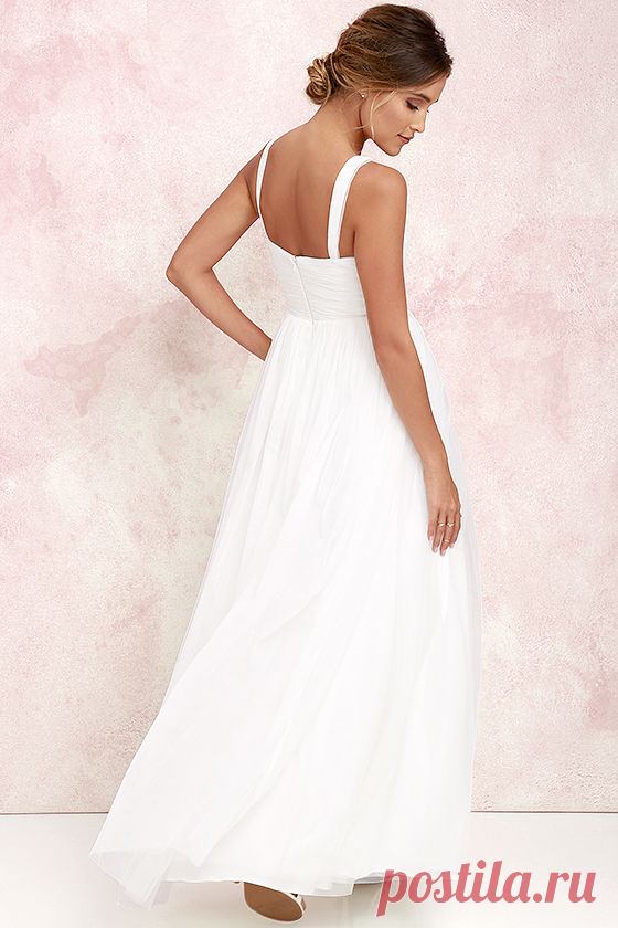 Sunday Kind of Love Ivory Tulle Gown at Lulus.com!