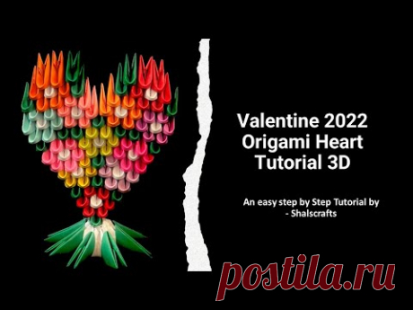 Valentine 2022 Origami Heart Tutorial 3D - YouTube
This video is about how to make paper heart 3d origami. Easy and Beautiful Paper Valentines Day craft. How to make a beautiful 3D Origami Heart. 3d origami heart tutorial. How to fold paper heart. Valentine Day Gift 3D Origami.
Valentine 2022 Origami Heart Tutorial 3D