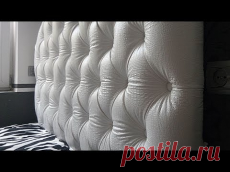 Изголовье своими руками. Каретная стяжка первый опыт.