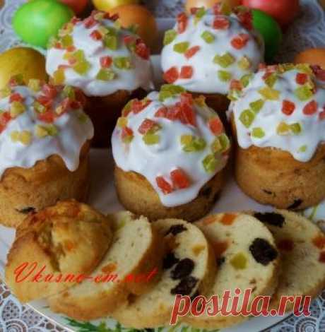 Творожной кулич с изюмом и цукатами рецепт с фото Дорогие друзья! Сегодня хочу предложить вам рецепт творожных куличей с изюмом и цукатами. Творожной кулич с изюмом и цукатами по этому рецепту получается очень нежным, воздушным и вкусным. Особенно такой выпечке обрадуются дети. Пробуйте!