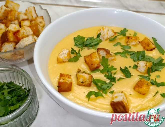 Суп-пюре из кабачков с сыром – кулинарный рецепт