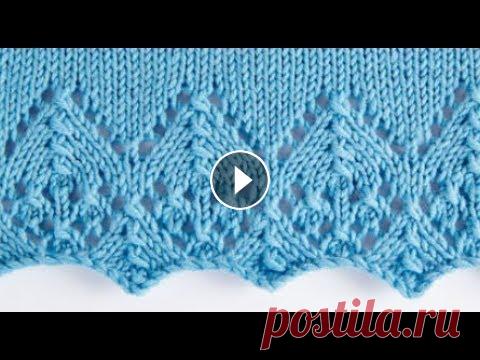 Вяжем спицами. Кайма для вязания платья, ажурного топа, свитера.  Кайма для начала изделия. Как связать кайму для начала изделия. В данном видео я покажу Вам как можно красиво оформить край практически любого изделия. Данная кайма отлично под...