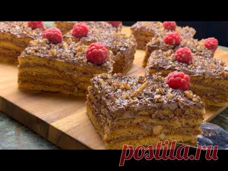 Орехово-медовый торт! Мягкий, быстрый и ооочень вкусный торт.Объедение!!! 
Авторский рецепт.