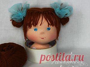 Статичная прическа для вальдорфской куклы - Ярмарка Мастеров - ручная работа, handmade