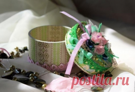 Шкатулочка из бобины от скотча своими руками
