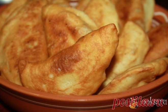 Чебуреки с курицей и кислым яблоком на кефире фото рецепт приготовления