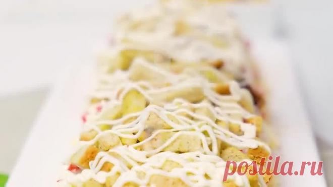 Крабовый салат  «Новинка»  на Новый Год 2021 ☆ Салат с крабовыми палочками