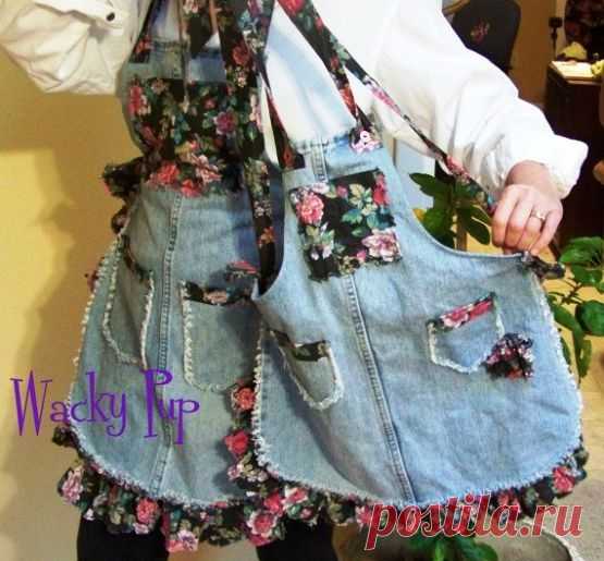 >Джинсовые фартучки