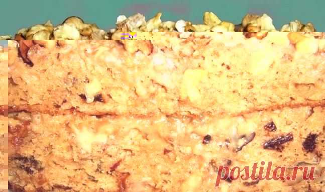 Пирог "Лакомка" с орехами и вареной сгущенкой | COOKING BLOG