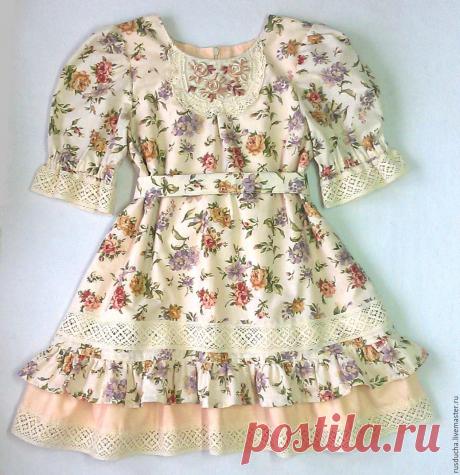 Платье для девочки "Карамелька" Стиль БОХО Прованс – купить в интернет-магазине на Ярмарке Мастеров с доставкой Платье для девочки &quot;Карамелька&quot; Стиль БОХО Прованс - купить или заказать в интернет-магазине на Ярмарке Мастеров | Всесезонное двухслойное платьице в стиле БОХО&hellip;